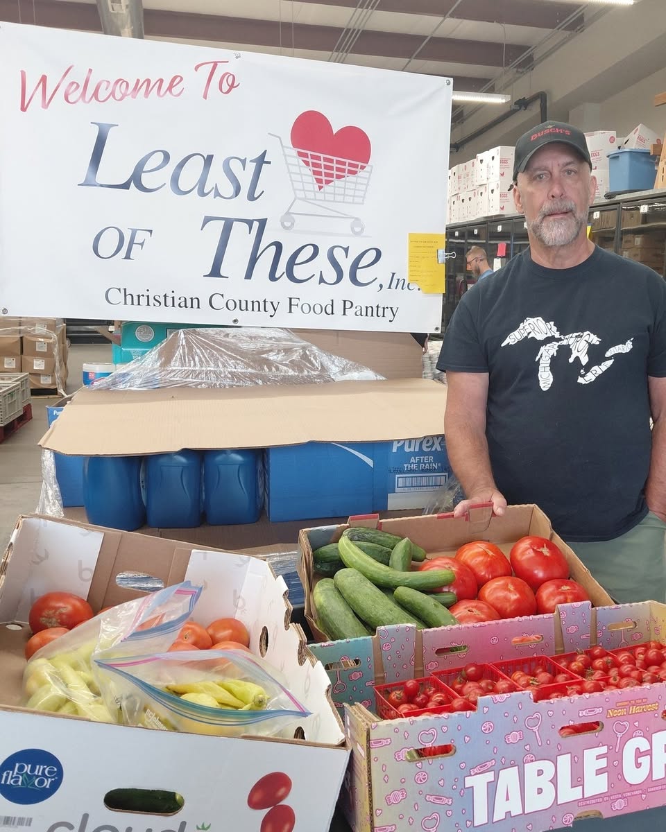 Christian County Master Gardeners donating home-grown produce to Least of These Food Pantry